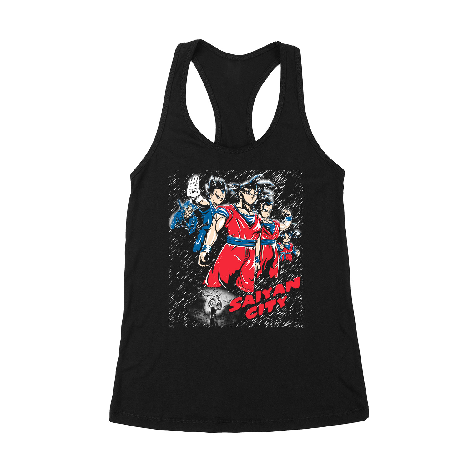dragon ball son goku vegeta Fekete Női Trikó