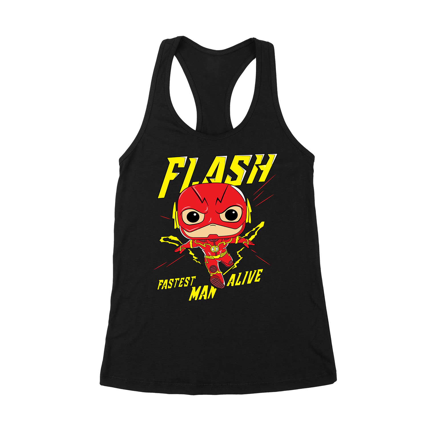 chibi flash Fekete Női Trikó
