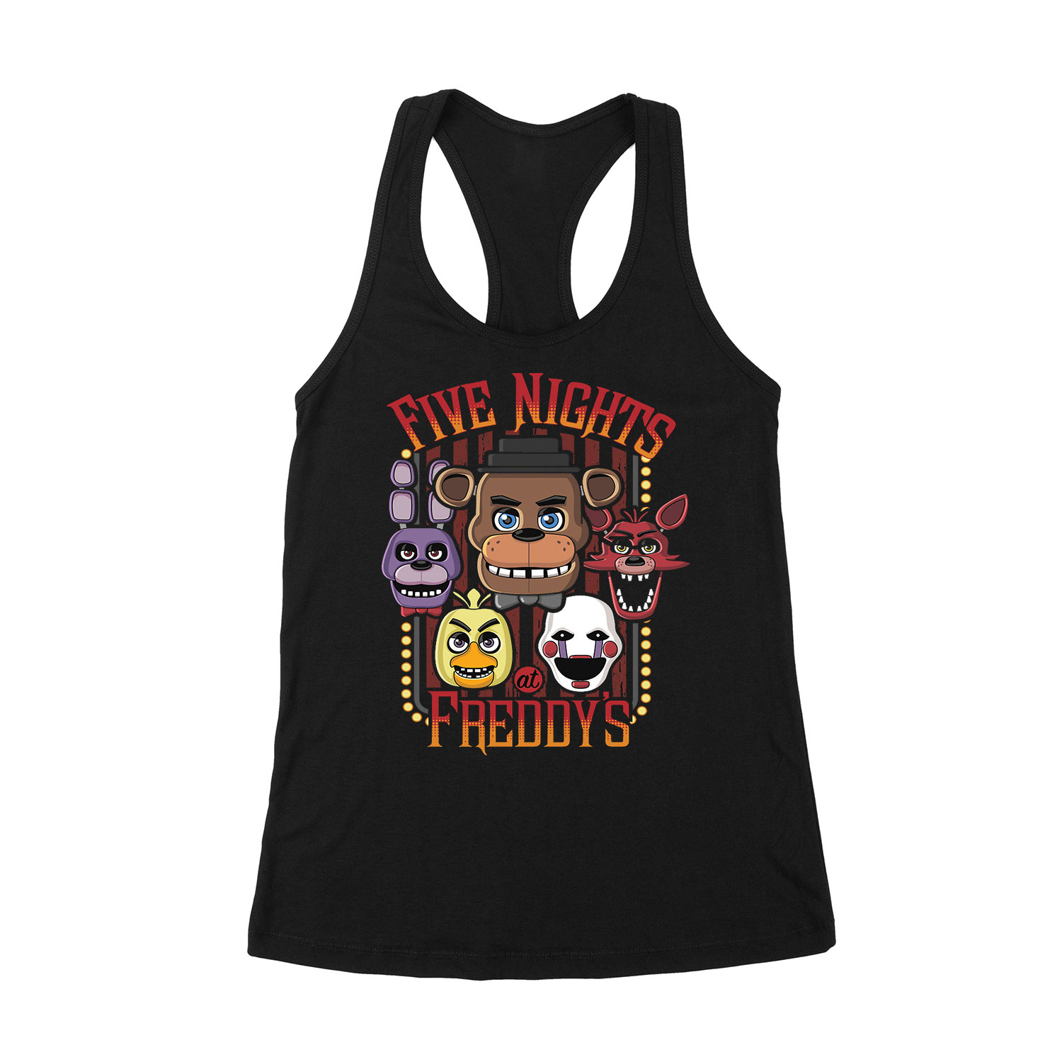 five nights at freddy's Fekete Női Trikó