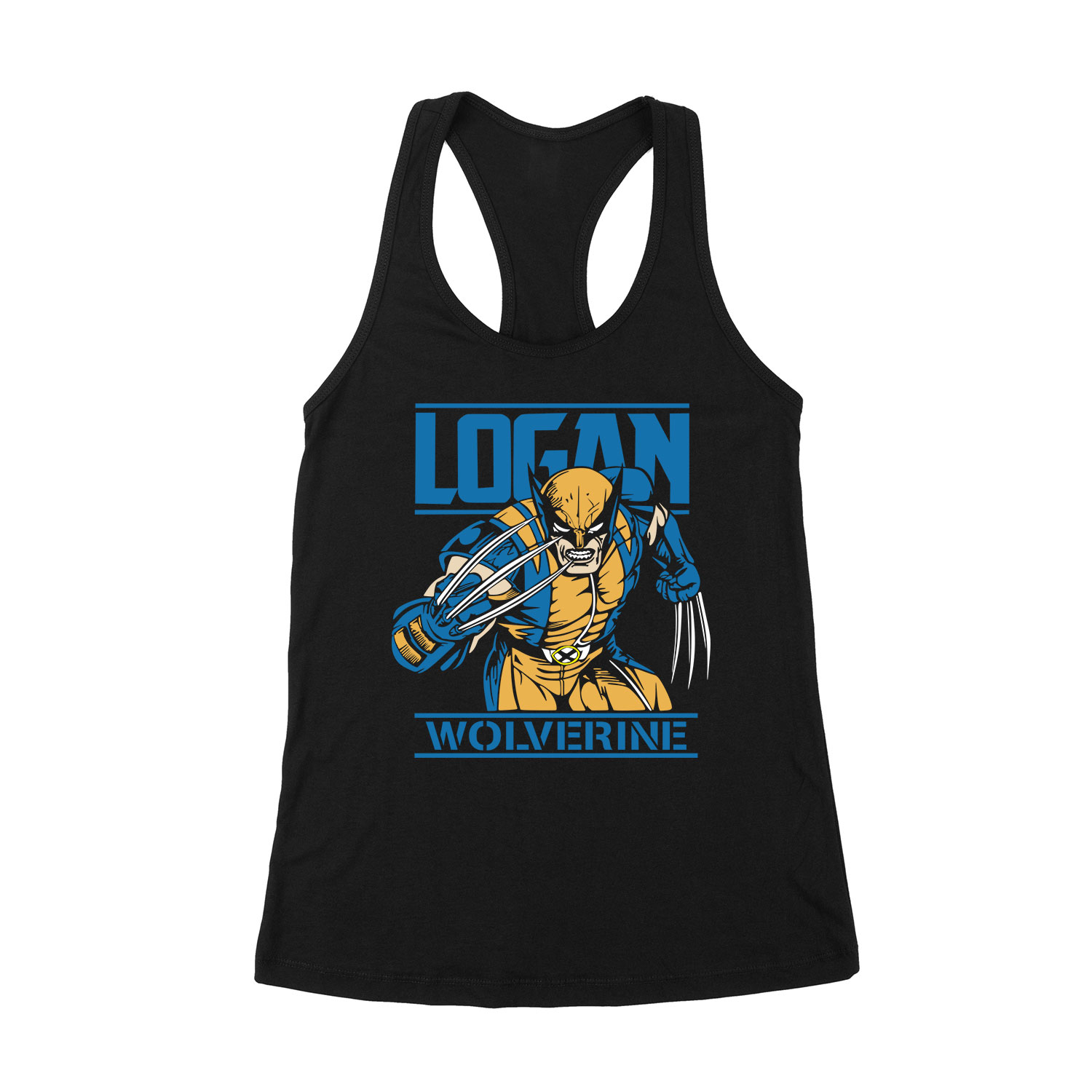 Logan wolverine x-men rozsomák Fekete Női Trikó
