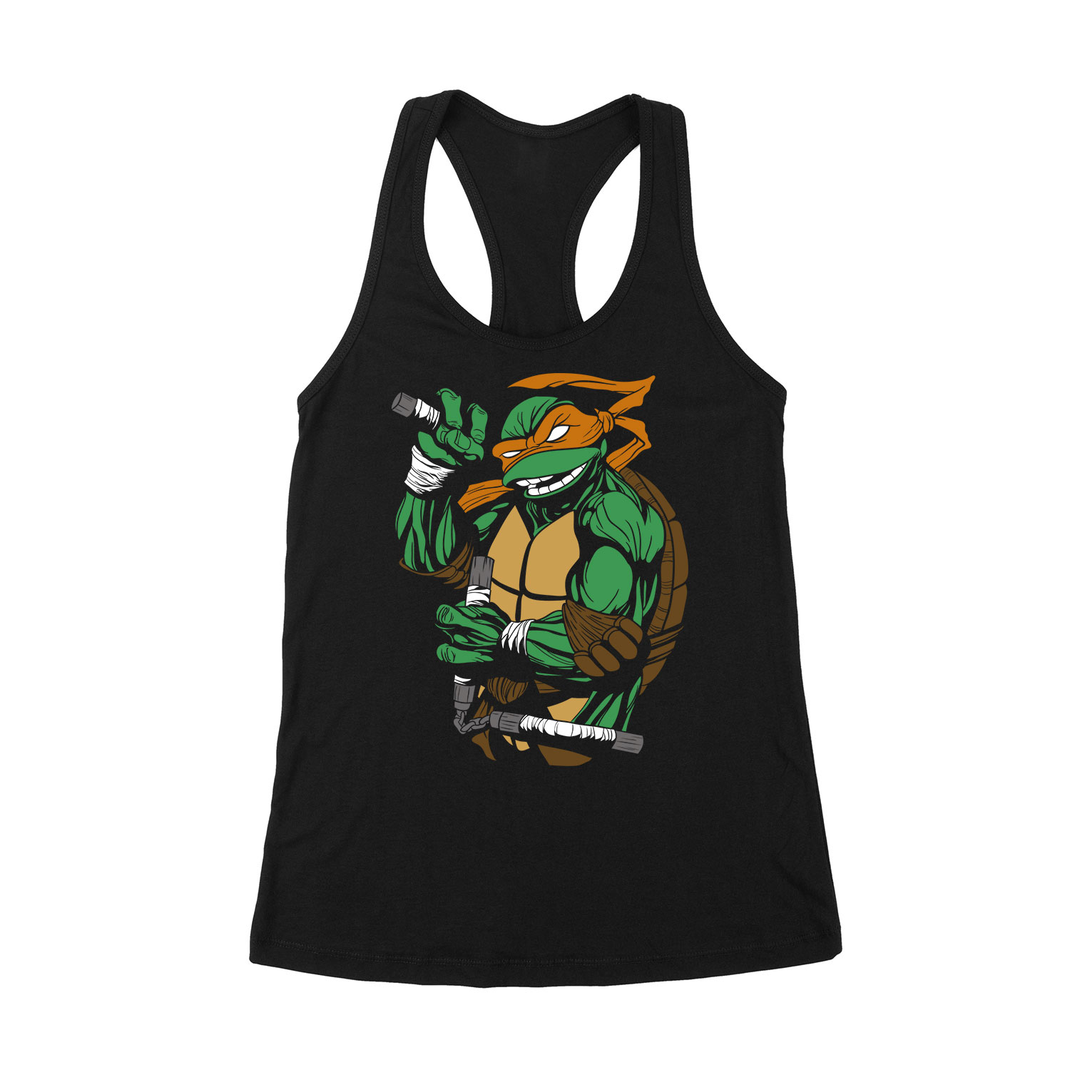 Michelangelo tini ninja teknőcök tmnt Fekete Női Trikó