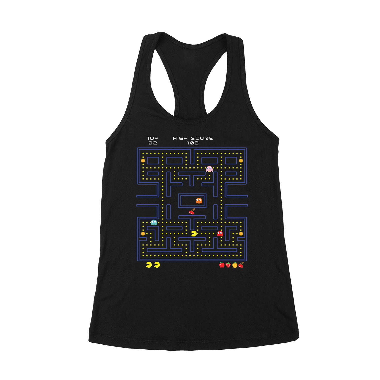 pac man Fekete Női Trikó