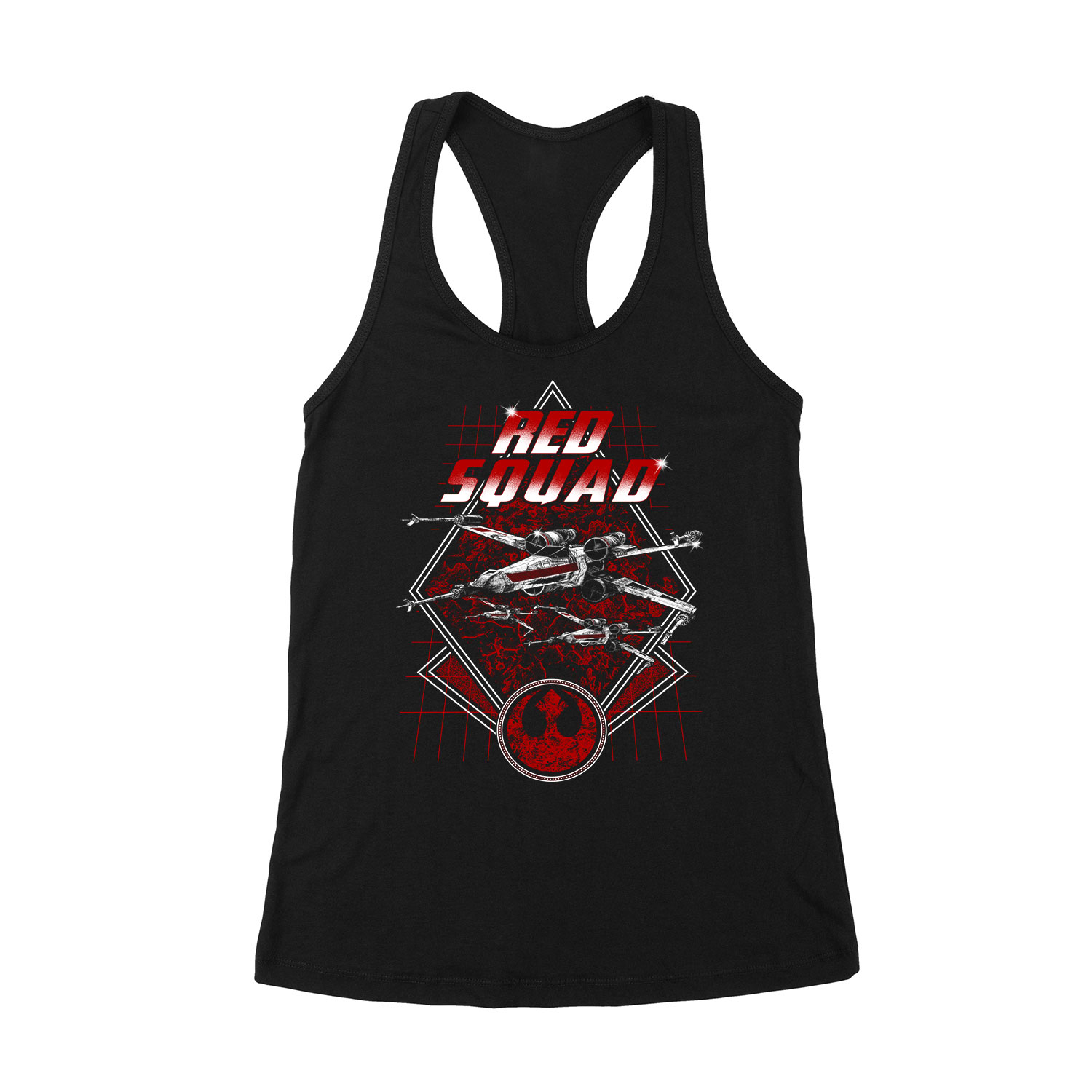 star wars red squad x-szárnyú Fekete Női Trikó
