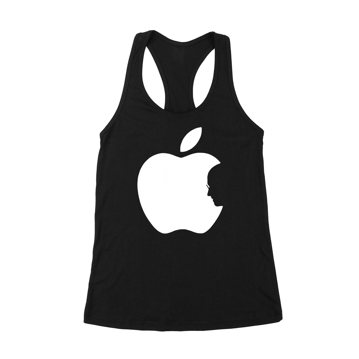 apple iphone steve jobs Fekete Női Trikó