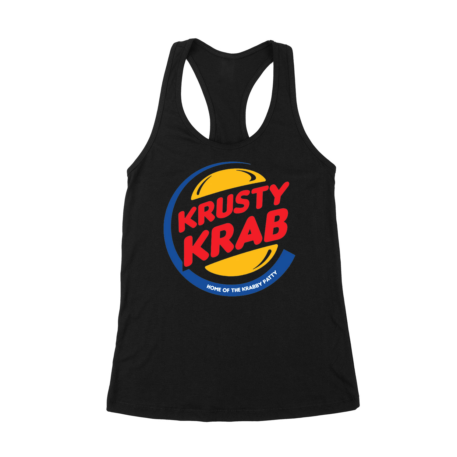herkentyű burger krusty krab Fekete Női Trikó
