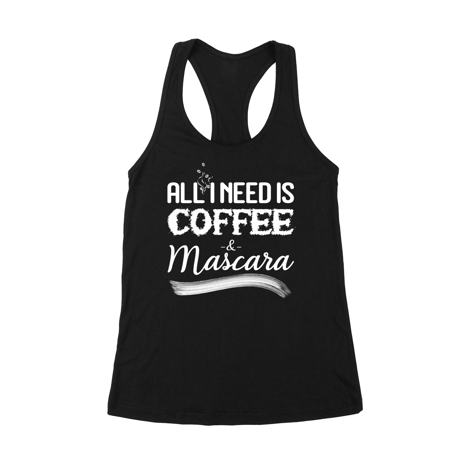 kávé mascara coffee Fekete Női Trikó