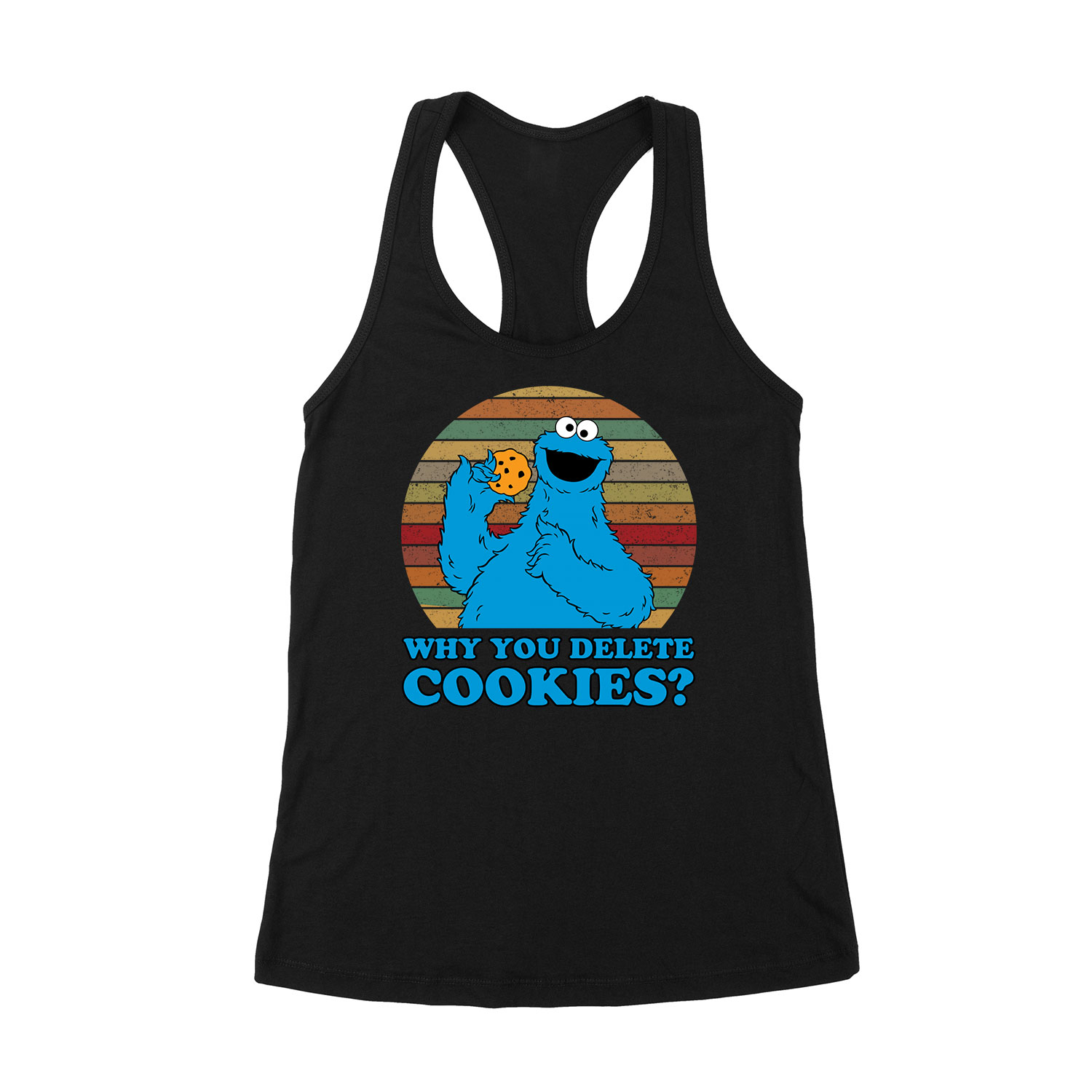 sütiszörny cookie monster Fekete Női Trikó
