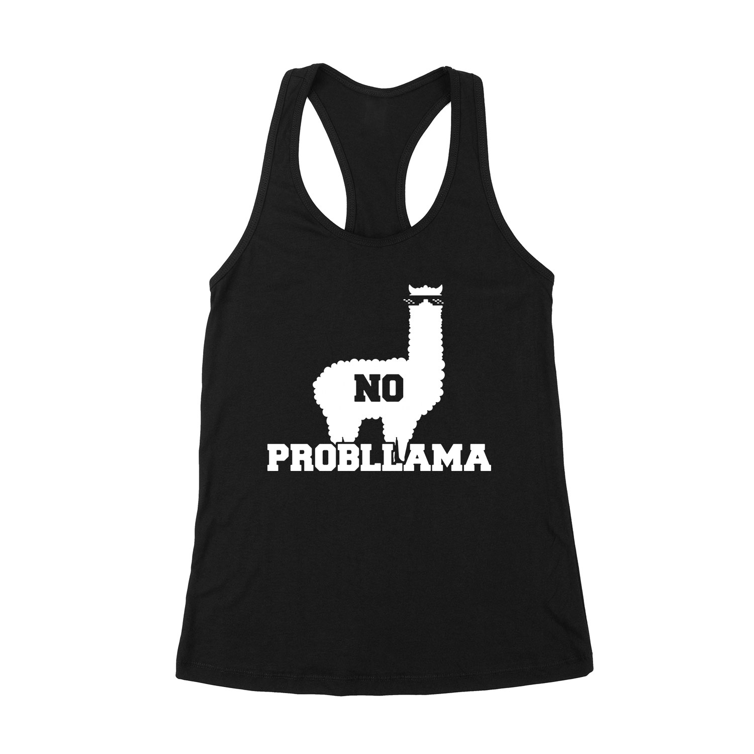 no probllama láma Fekete Női Trikó
