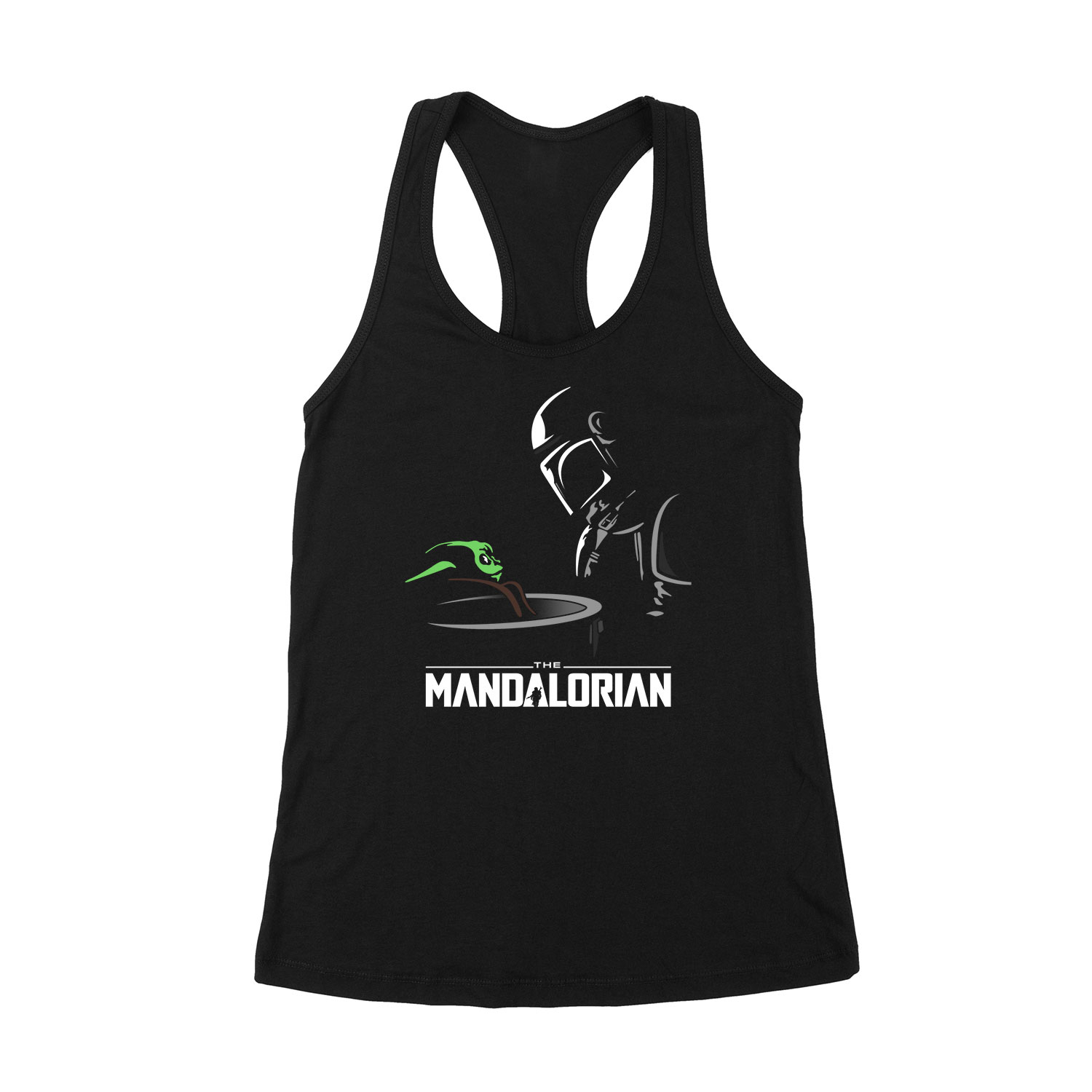 a mandalorian baba yoda baby yoda Fekete Női Trikó