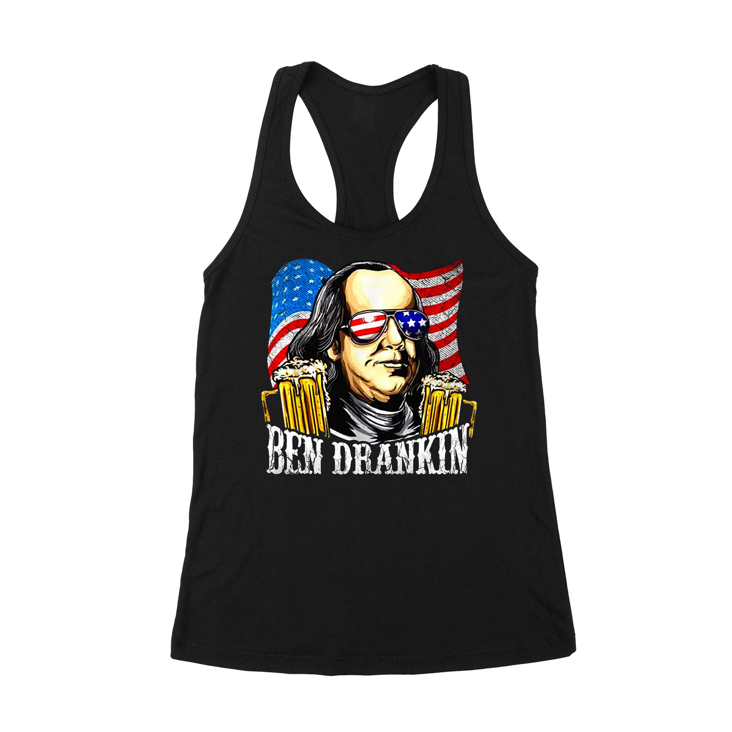 sör alkohol benjamin franklin humor Fekete Női Trikó