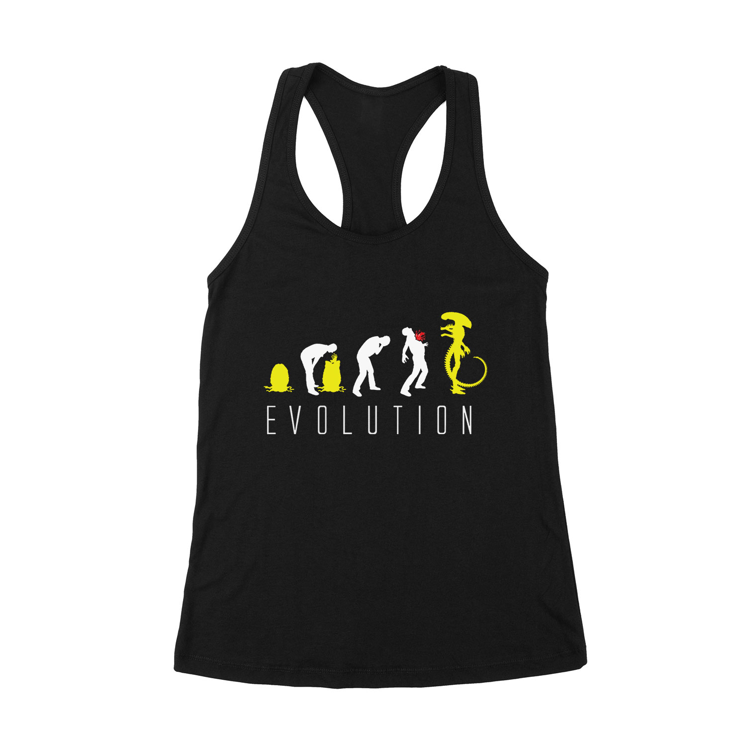 alien humor evolúció Fekete Női Trikó