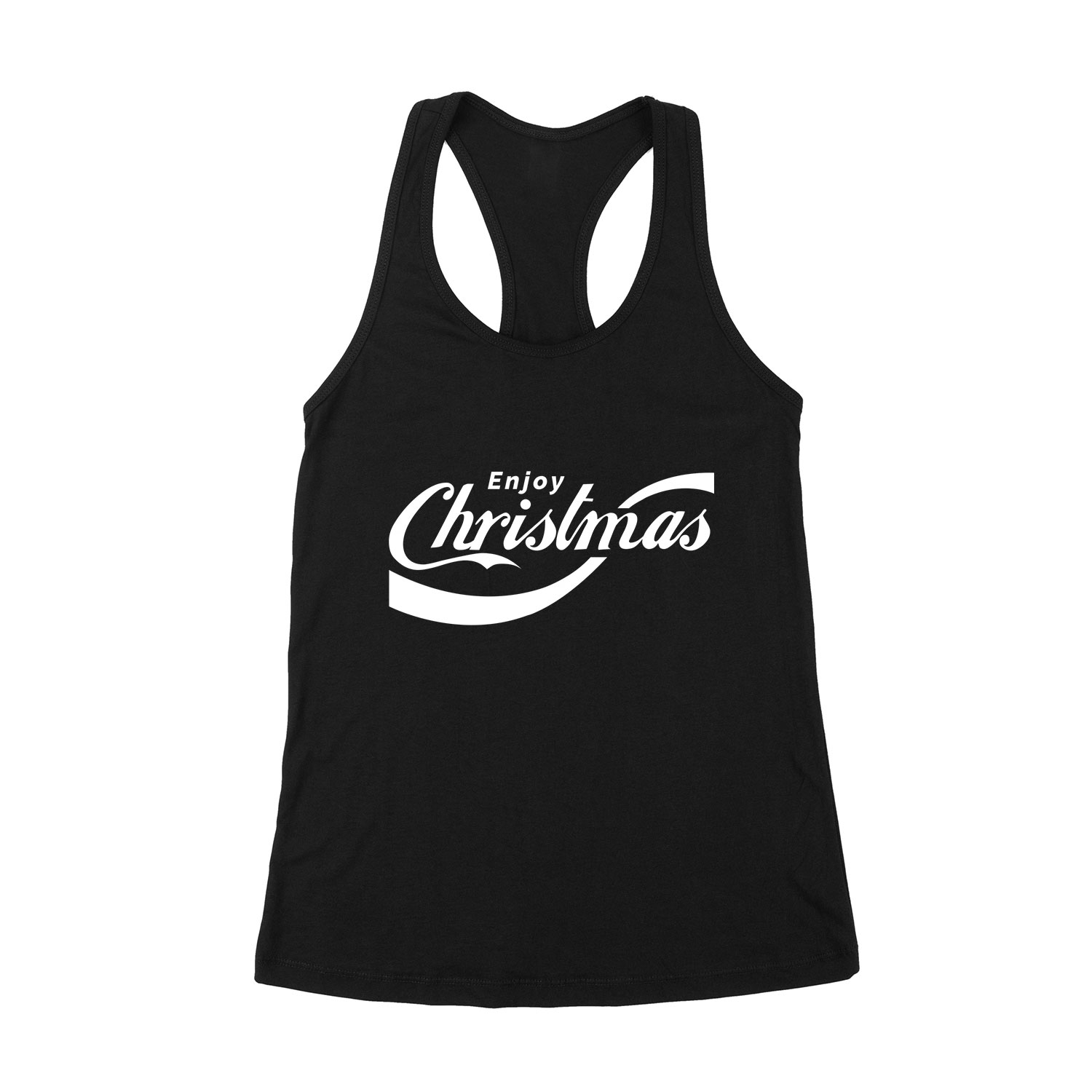 enjoy christmas karácsony Fekete Női Trikó
