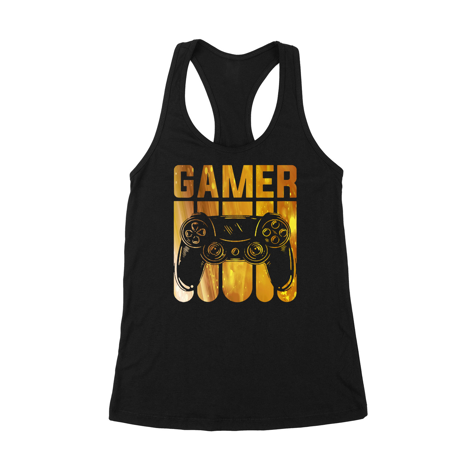 gamer joystick Fekete Női Trikó