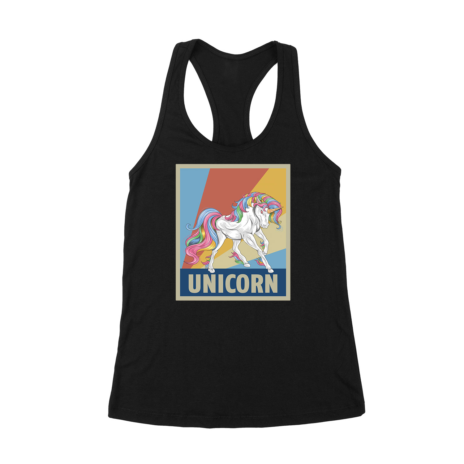 unikornis unicorn Fekete Női Trikó
