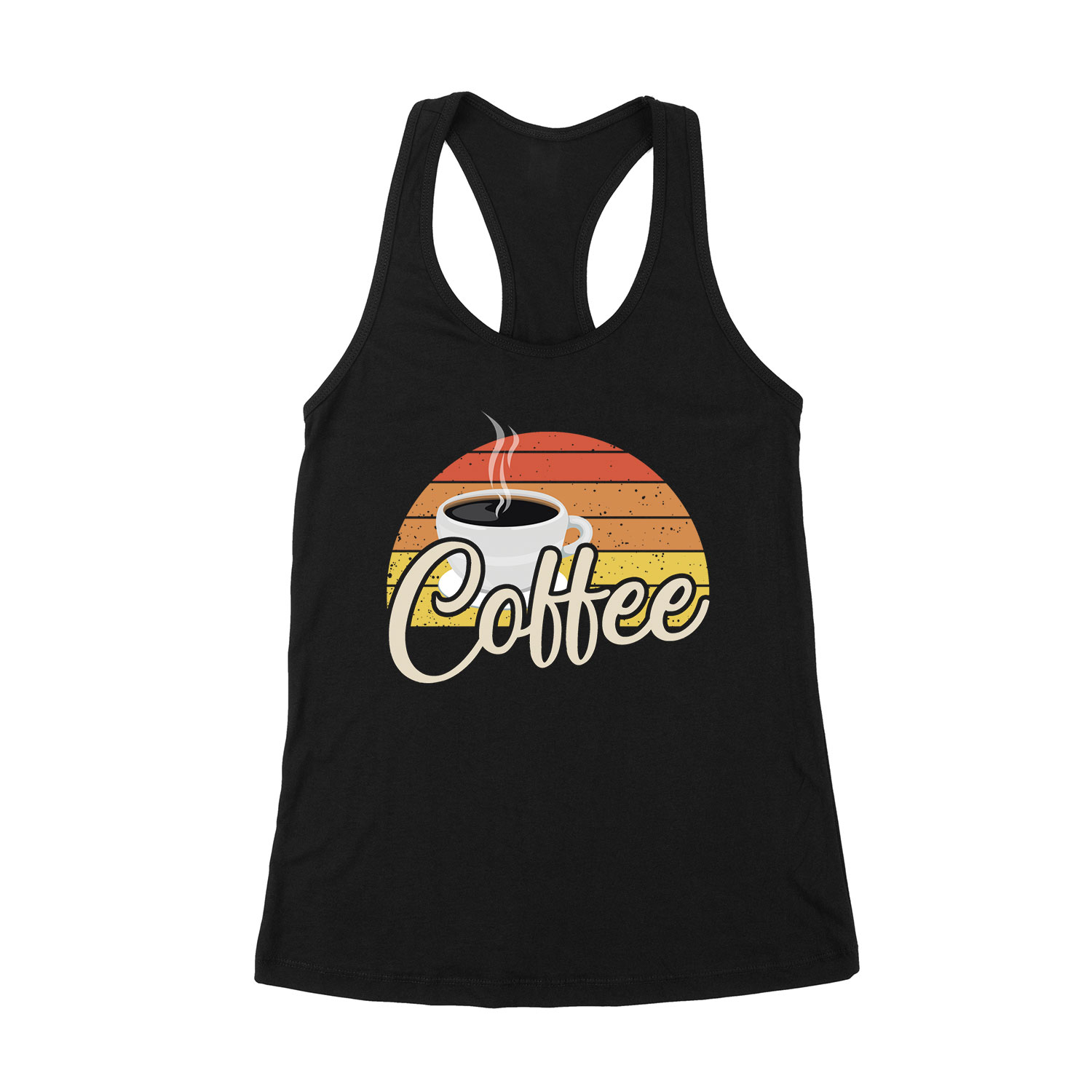 kávé coffee Fekete Női Trikó