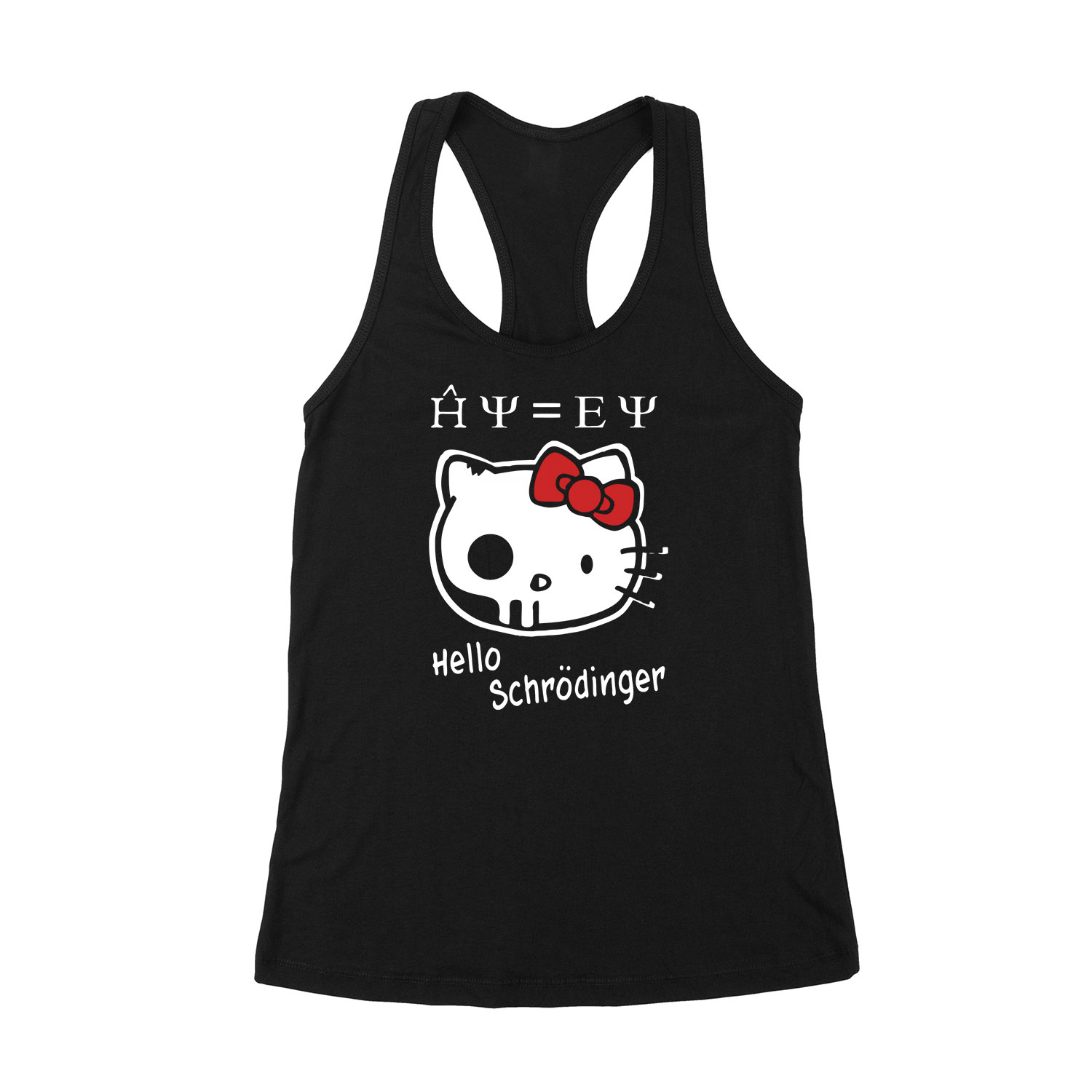 hello schrödinger macskája Fekete Női Trikó