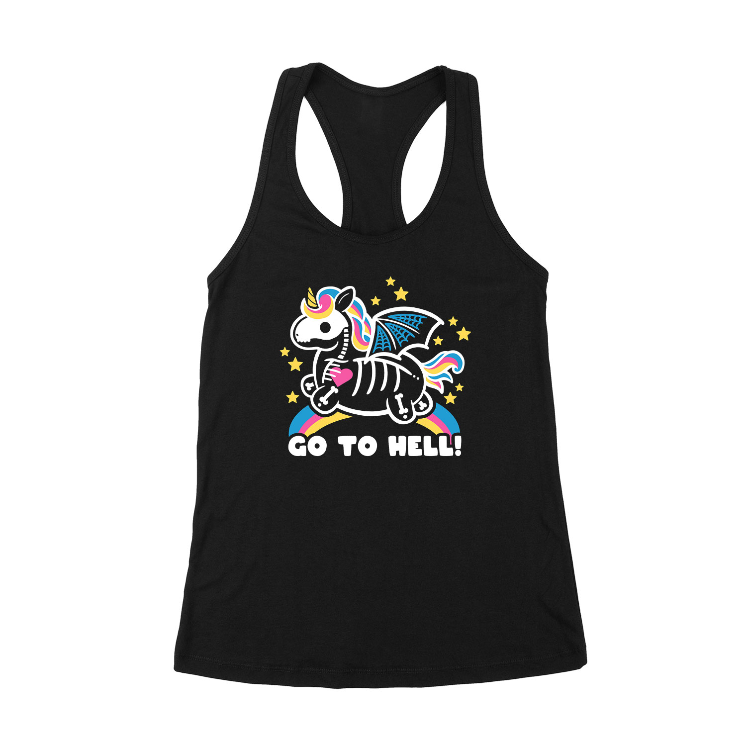 go to hell Fekete Női Trikó