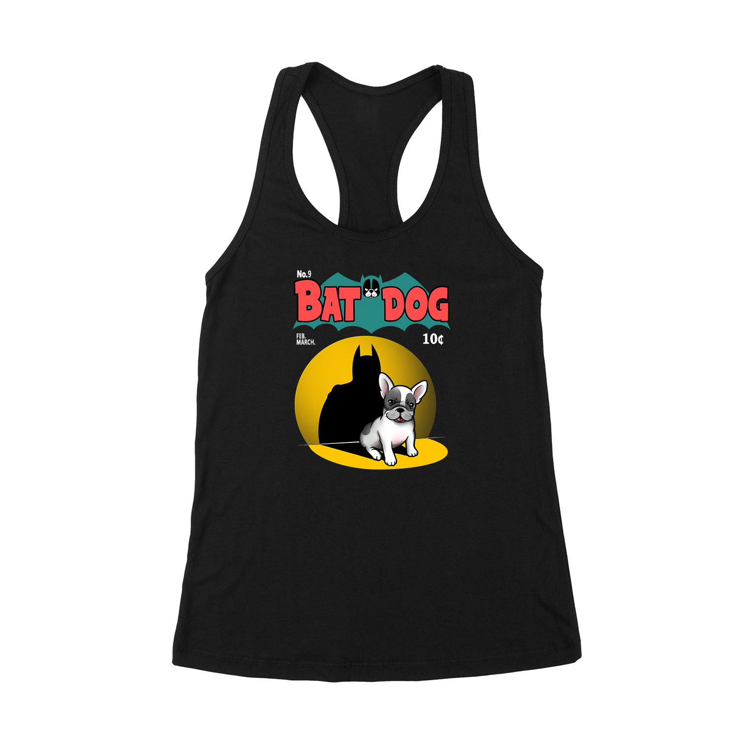 batman kutya bat dog Fekete Női Trikó