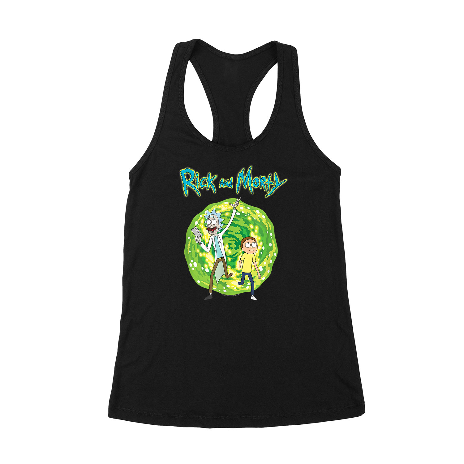 rick and morty Fekete Női Trikó