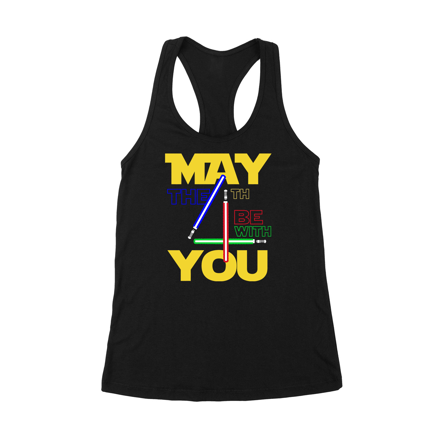 star wars may the fourth Fekete Női Trikó