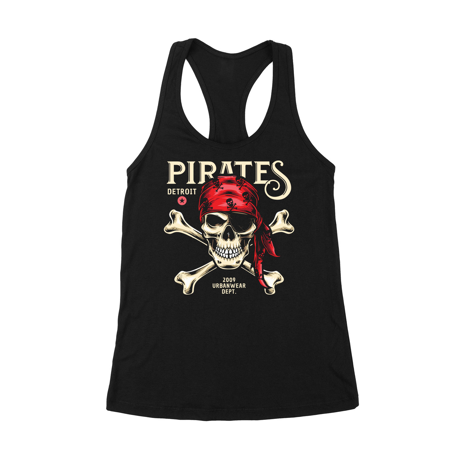 Pirates Kalózok Fekete Női Trikó