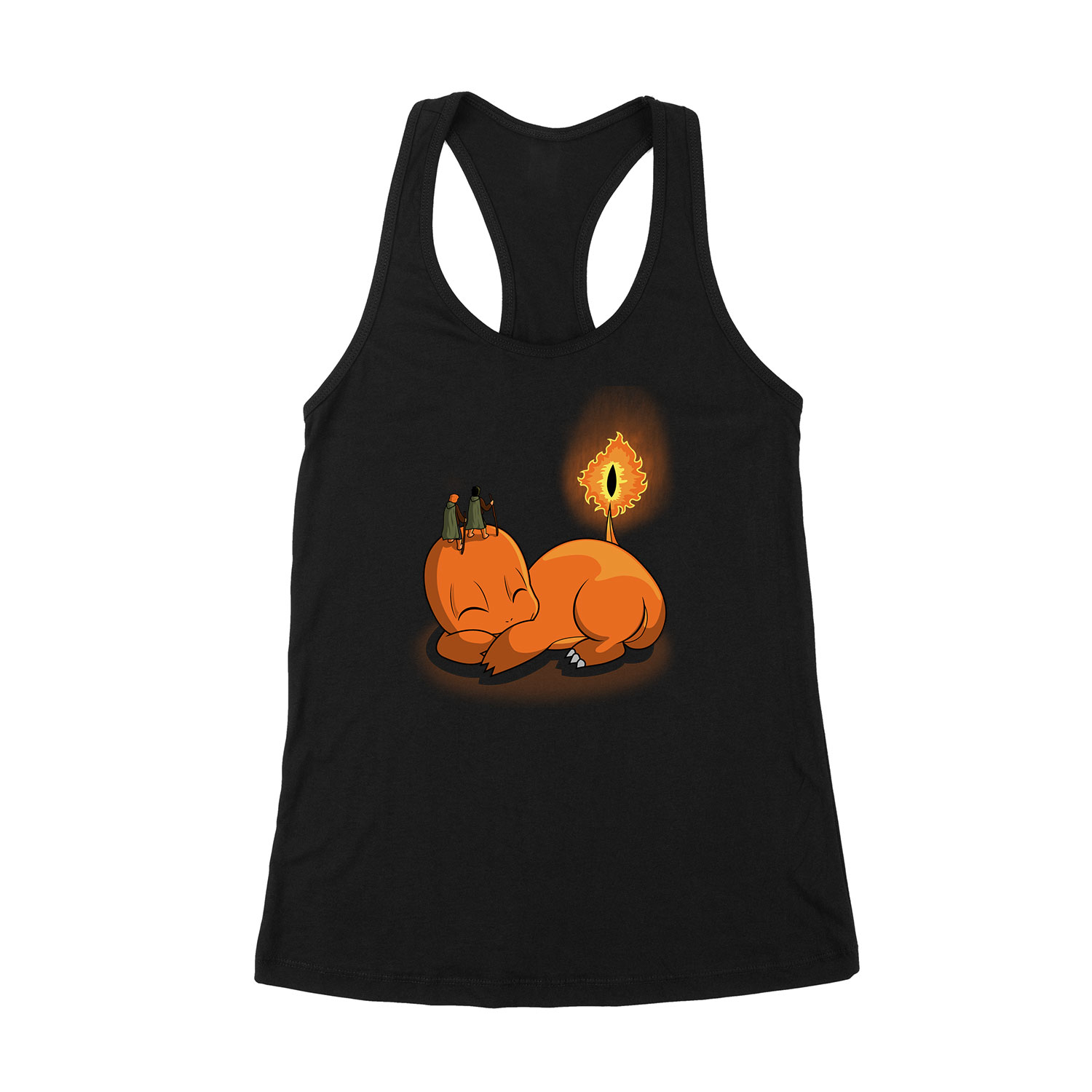 Charmander chauron gyűrűk ura Fekete Női Trikó
