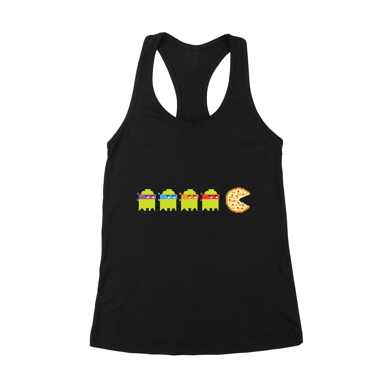 tini ninja teknőcök pac man Fekete Női Trikó