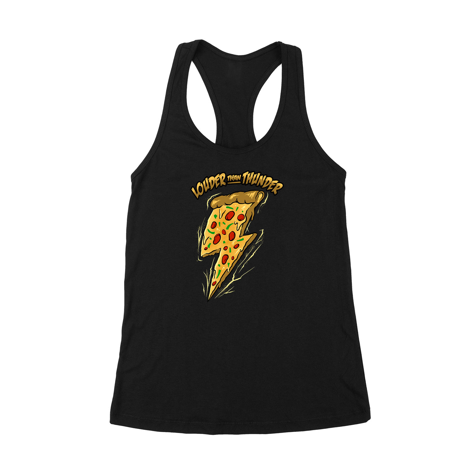 pizza villám Fekete Női Trikó
