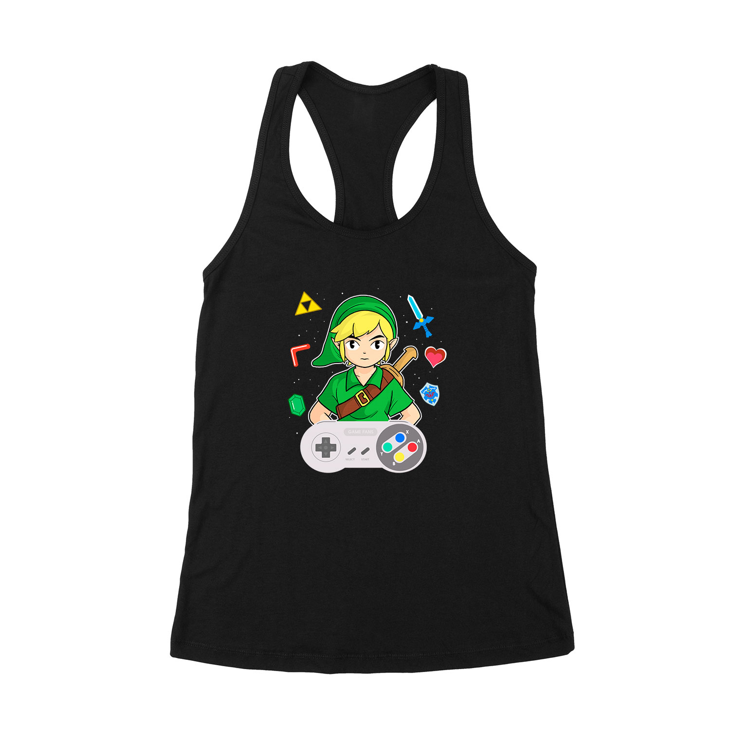 zelda link hyrule Fekete Női Trikó