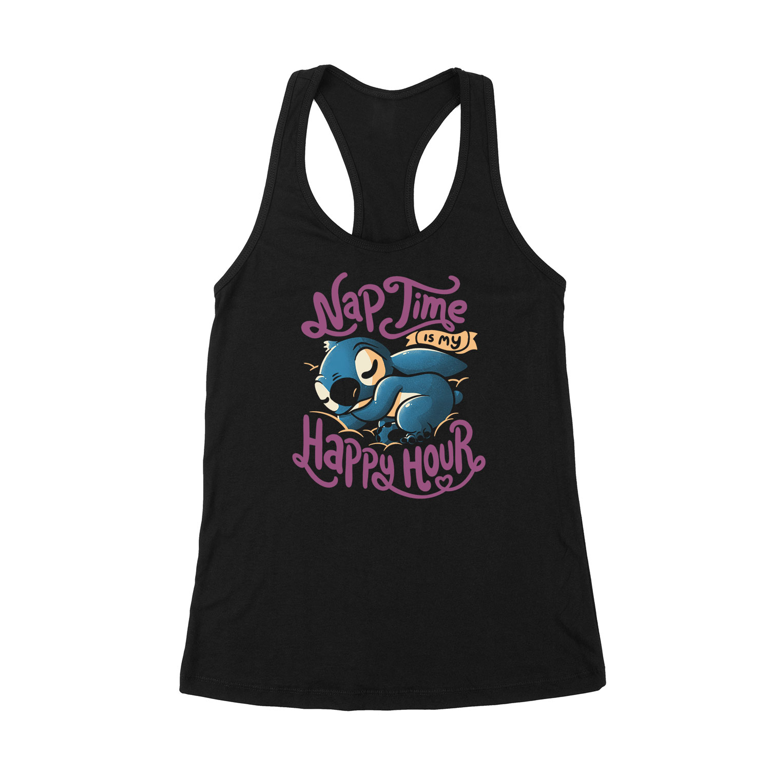 lusta alvós alvó stitch Fekete Női Trikó