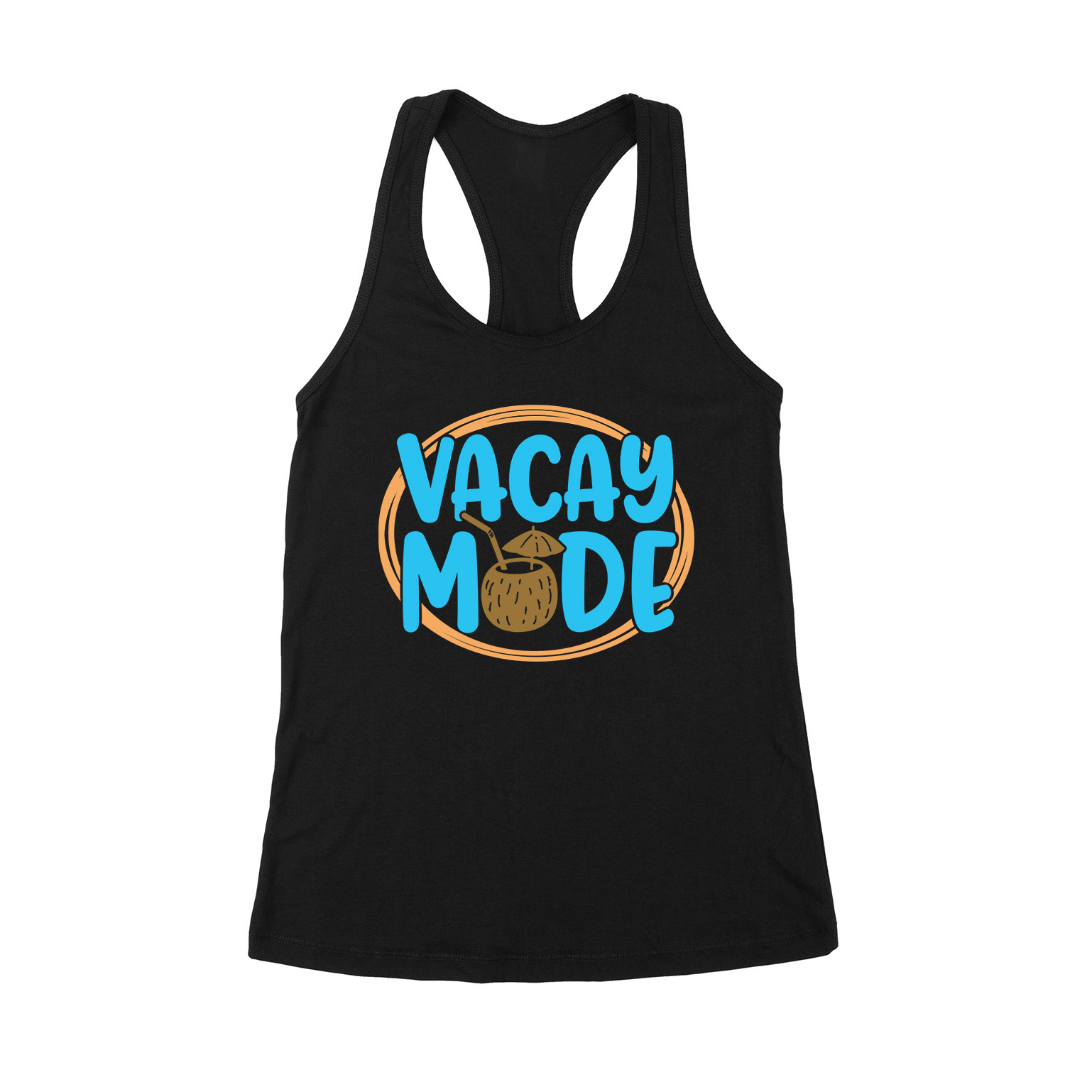 vacay mode nyár nyaralás Fekete Női Trikó