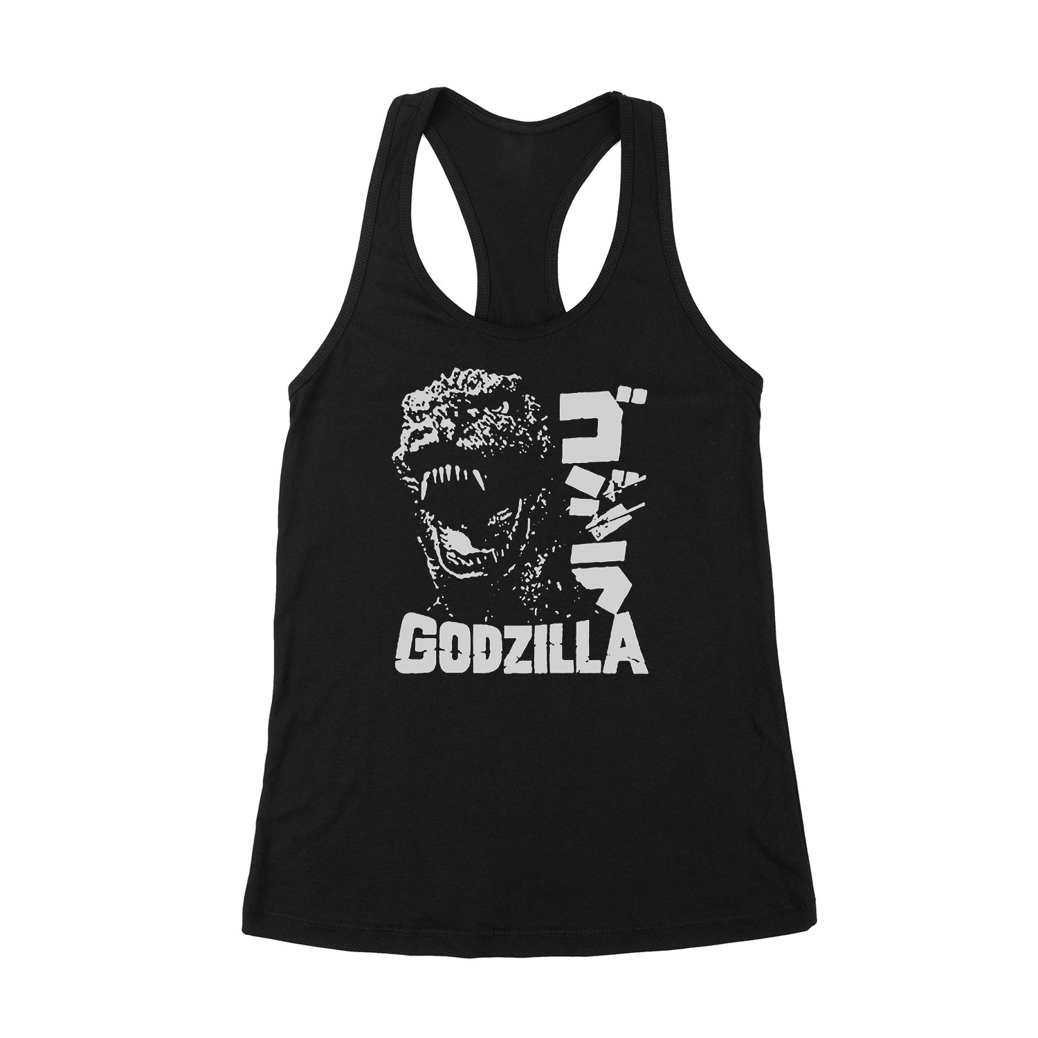 retro godzilla Fekete Női Trikó