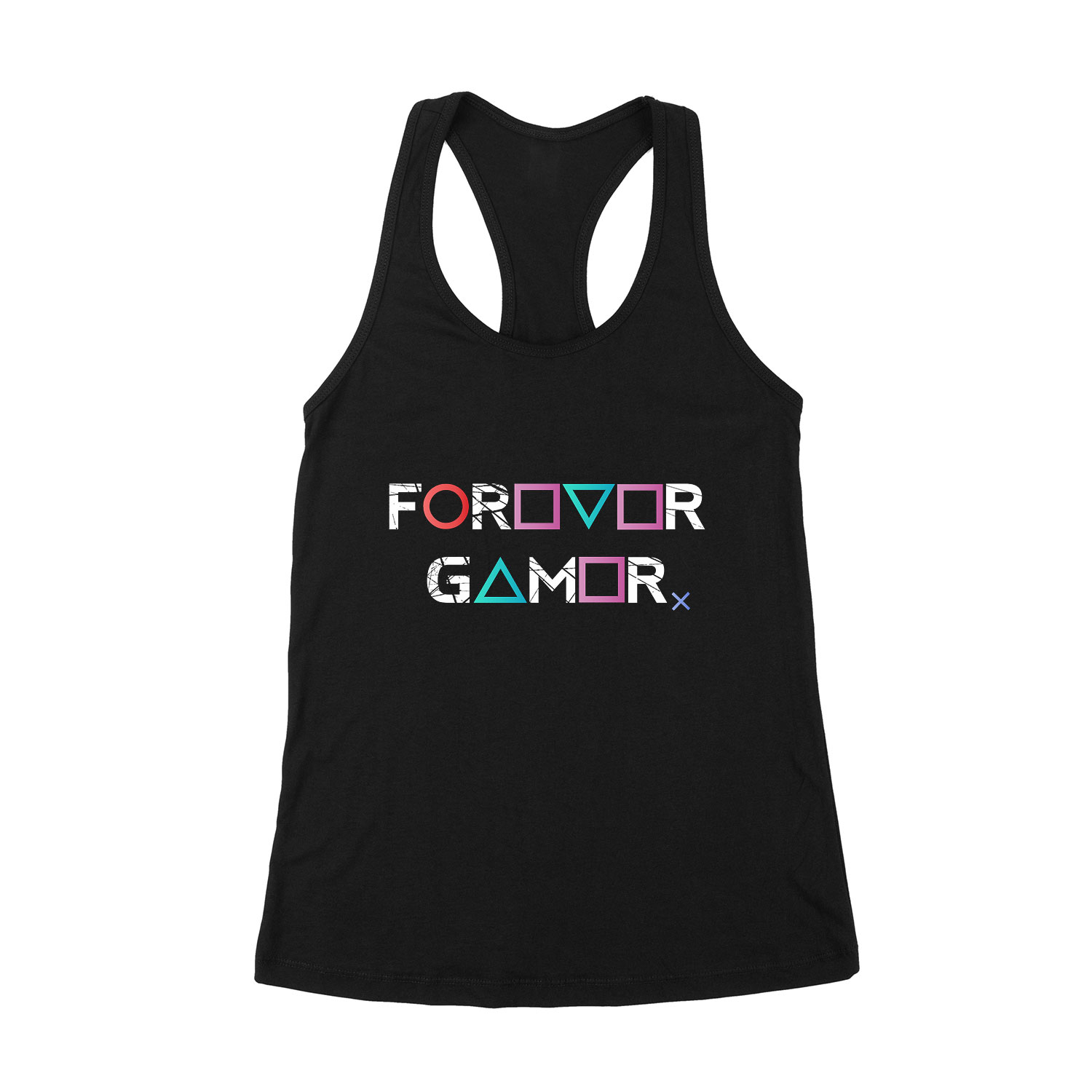 gamer forever playstation ps4 ps5 Fekete Női Trikó