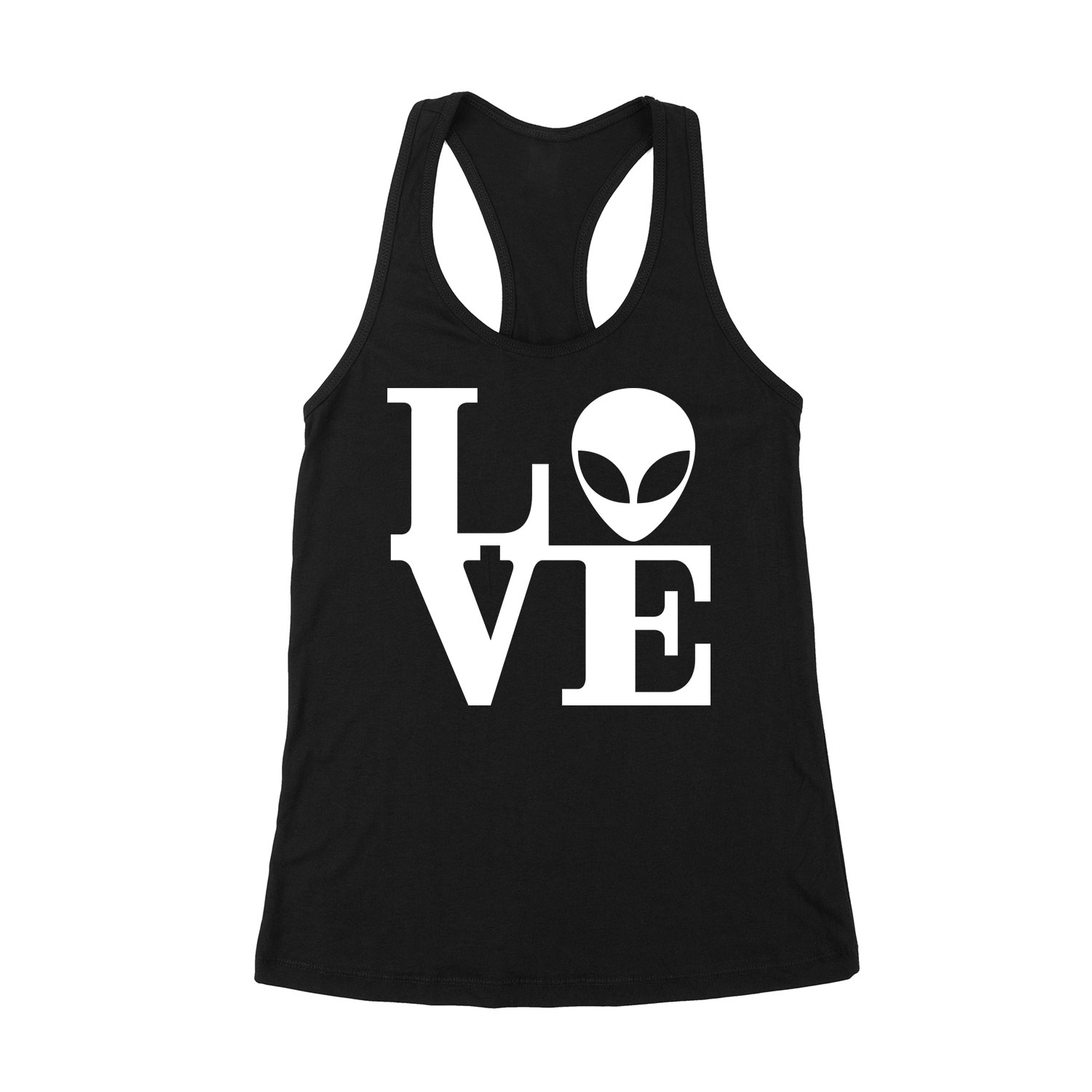 ufo love Fekete Női Trikó