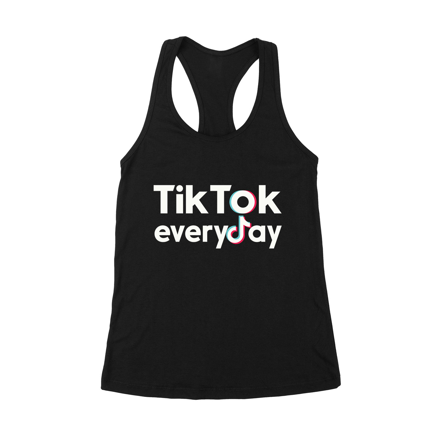tik tok Fekete Női Trikó
