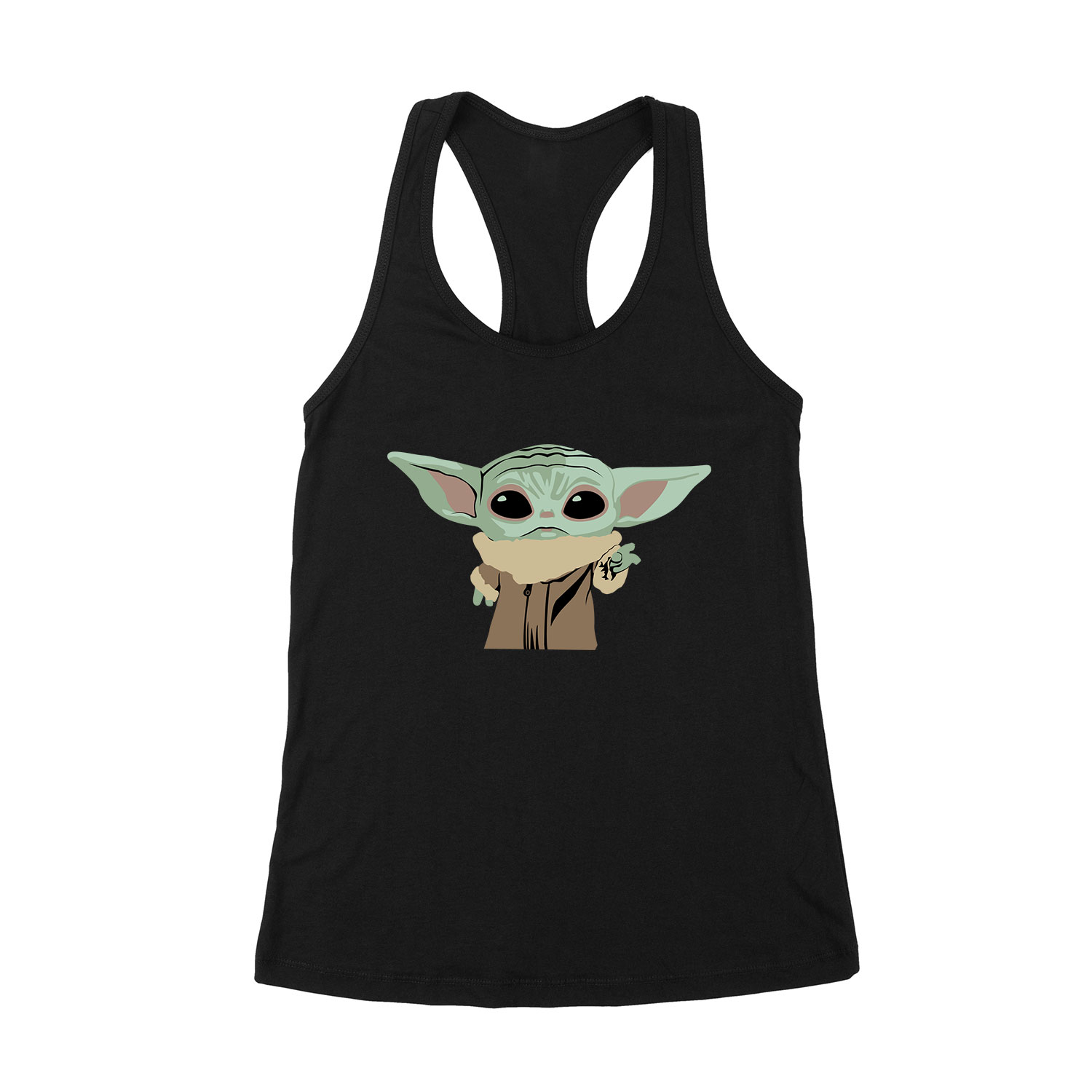 baba yoda baby yoda mandalorian Fekete Női Trikó