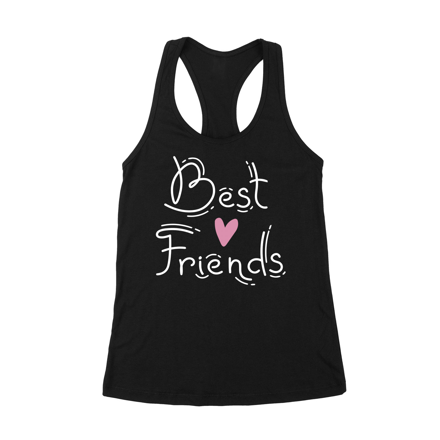 best friends bff barátság Fekete Női Trikó