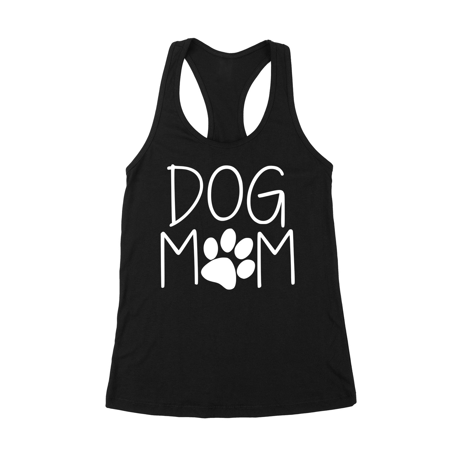 dog mom kutya kutyás Fekete Női Trikó