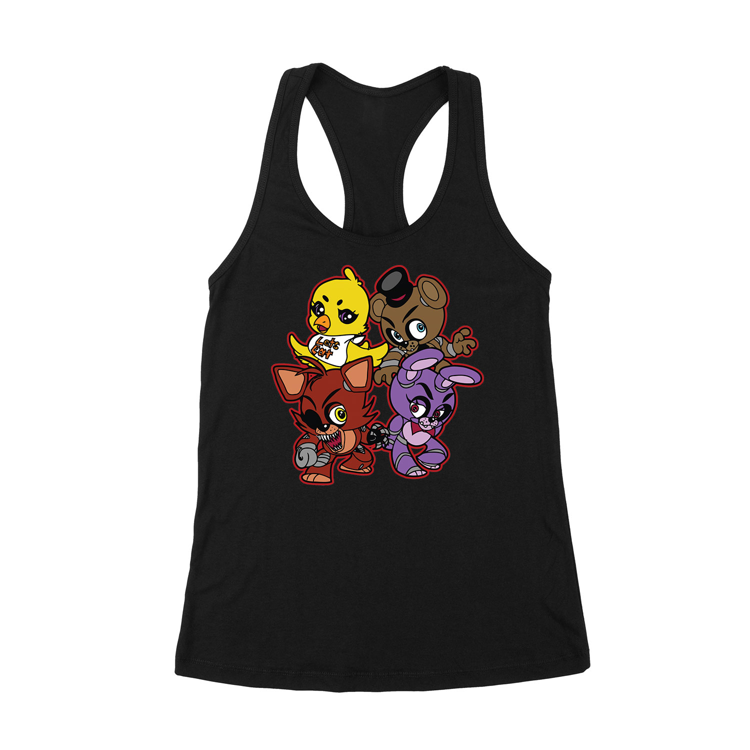 five nights at freddy's Fekete Női Trikó