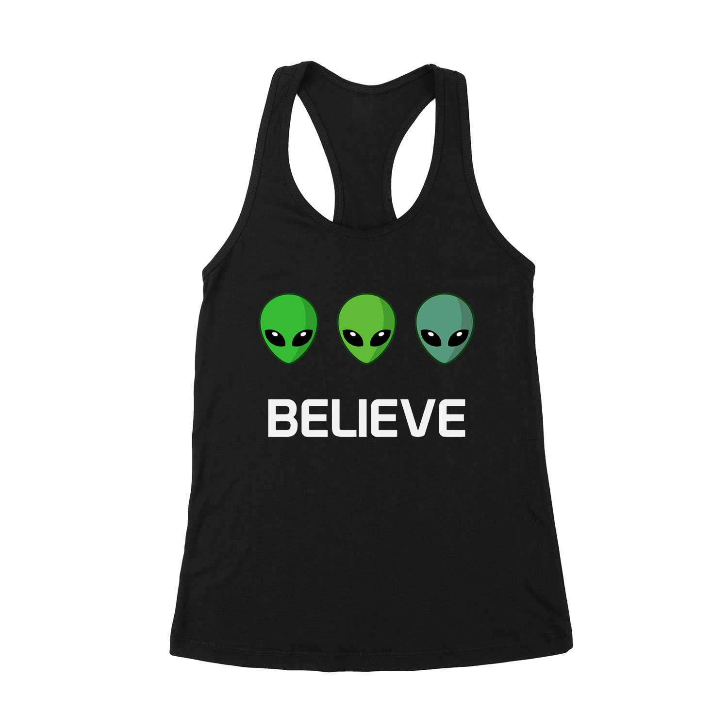 ufo believe Fekete Női Trikó