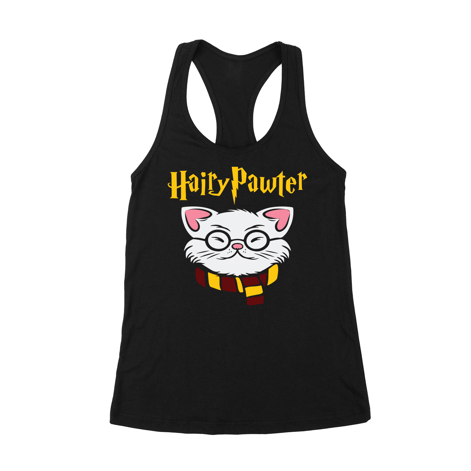 macska macskás cica cicás harry potter Fekete Női Trikó