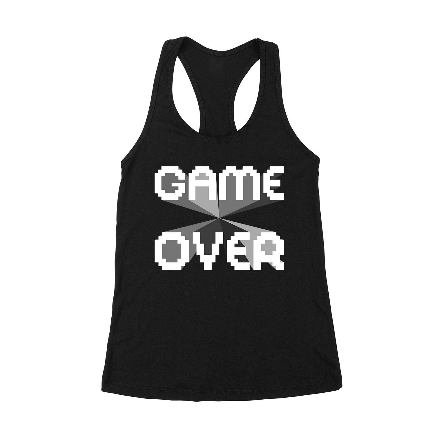 game over gamer Fekete Női Trikó