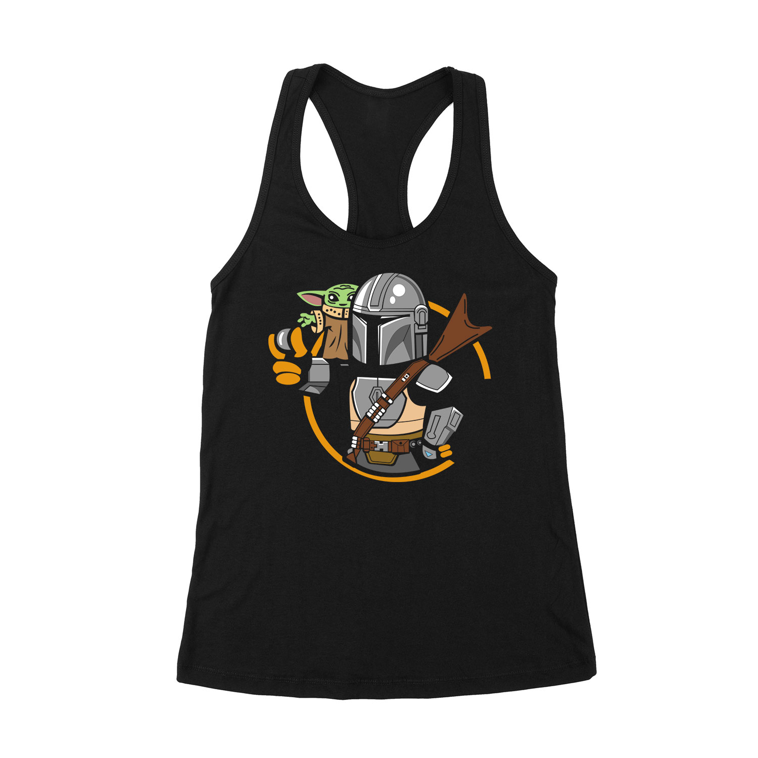 the mandalorian baba yoda baby yoda Fekete Női Trikó