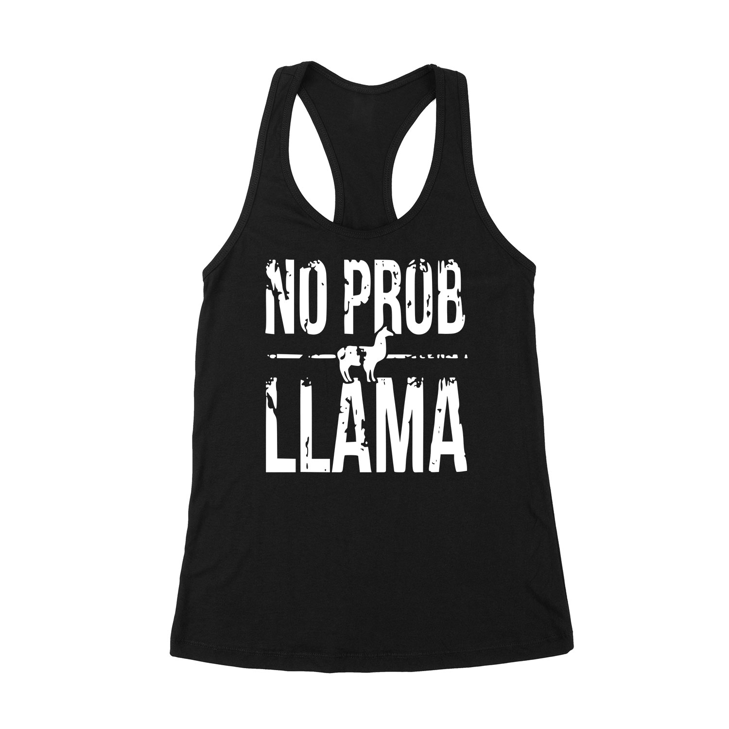 no probllama láma Fekete Női Trikó