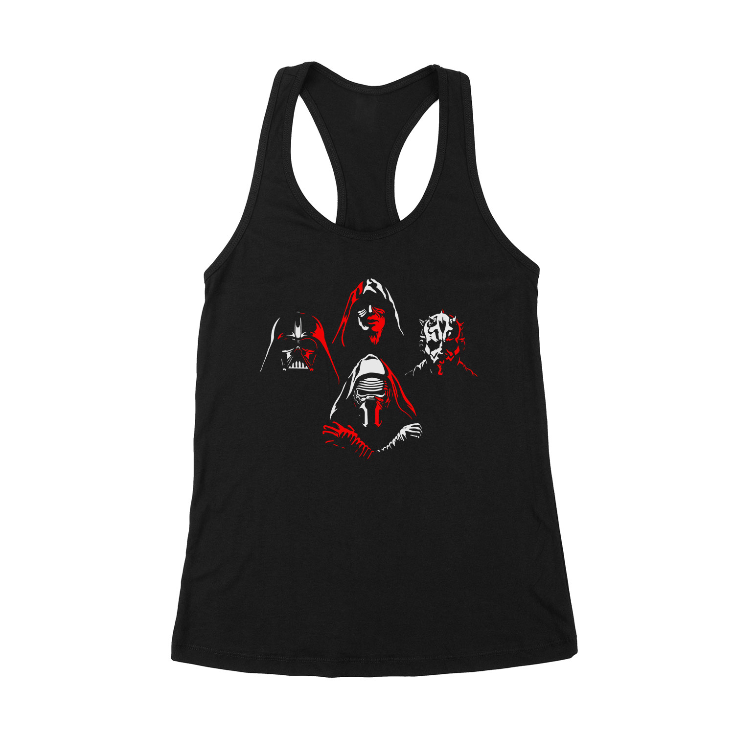 darth vader kylo ren darth maul emperor star wars sith Fekete Női Trikó