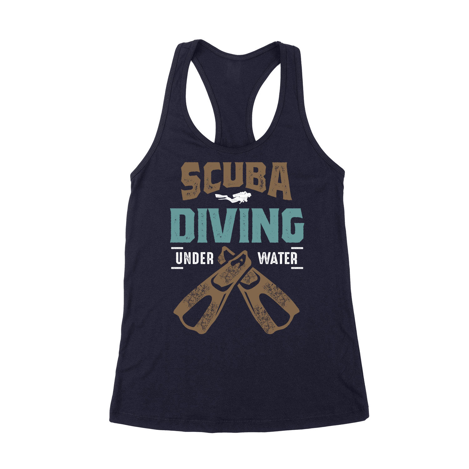 scuba diving búvárkodás búvár Sötétkék Női Trikó