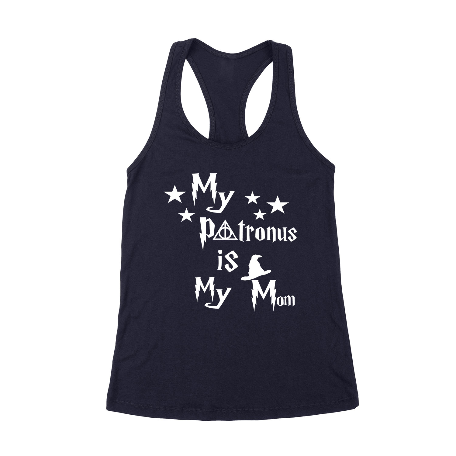 harry potter mom patrónus Sötétkék Női Trikó