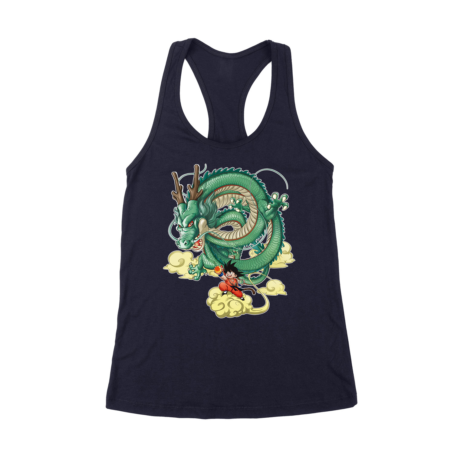 dragon ball son goku shenron shenlong Sötétkék Női Trikó