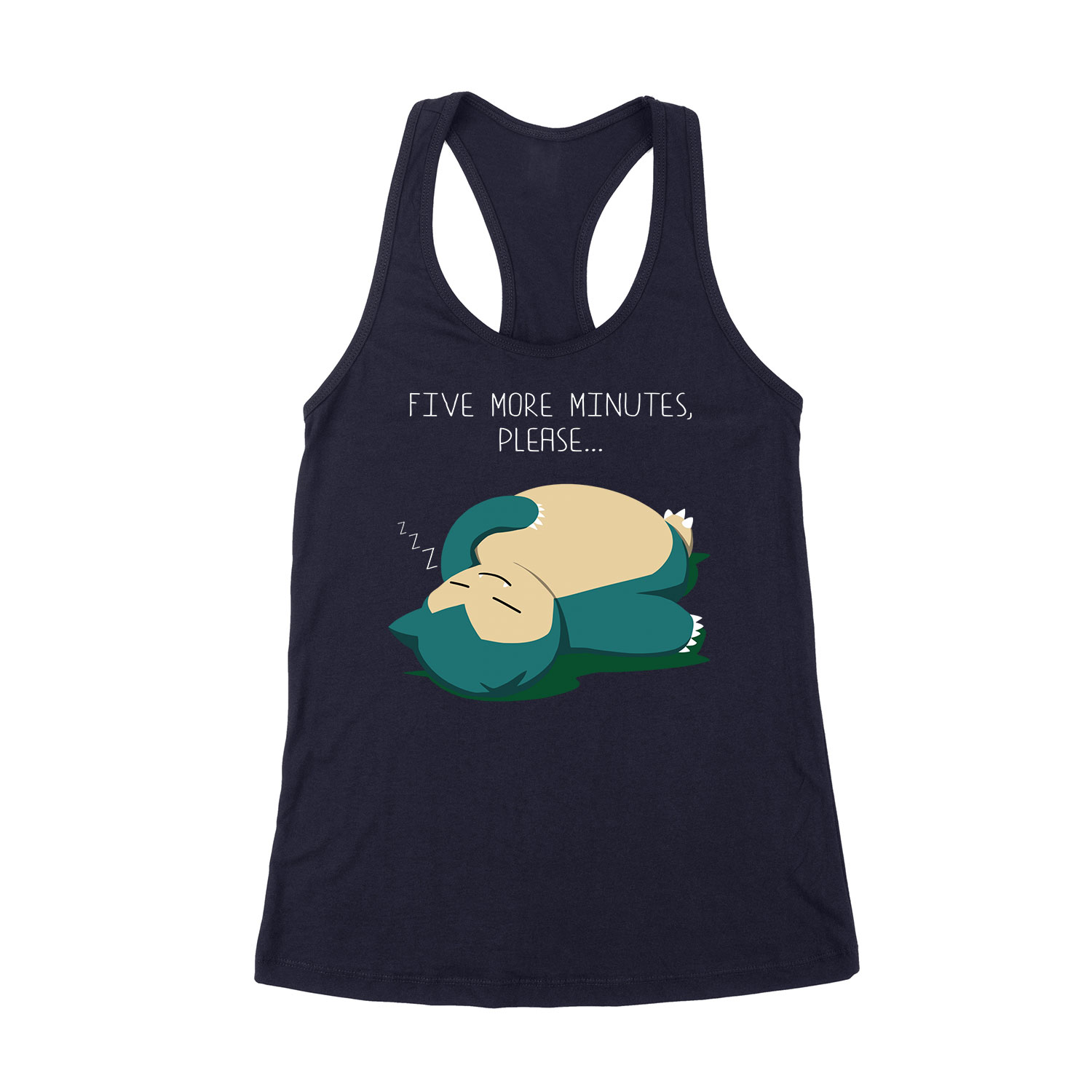 snorlax pokemon lusta alvós még öt perc Sötétkék Női Trikó