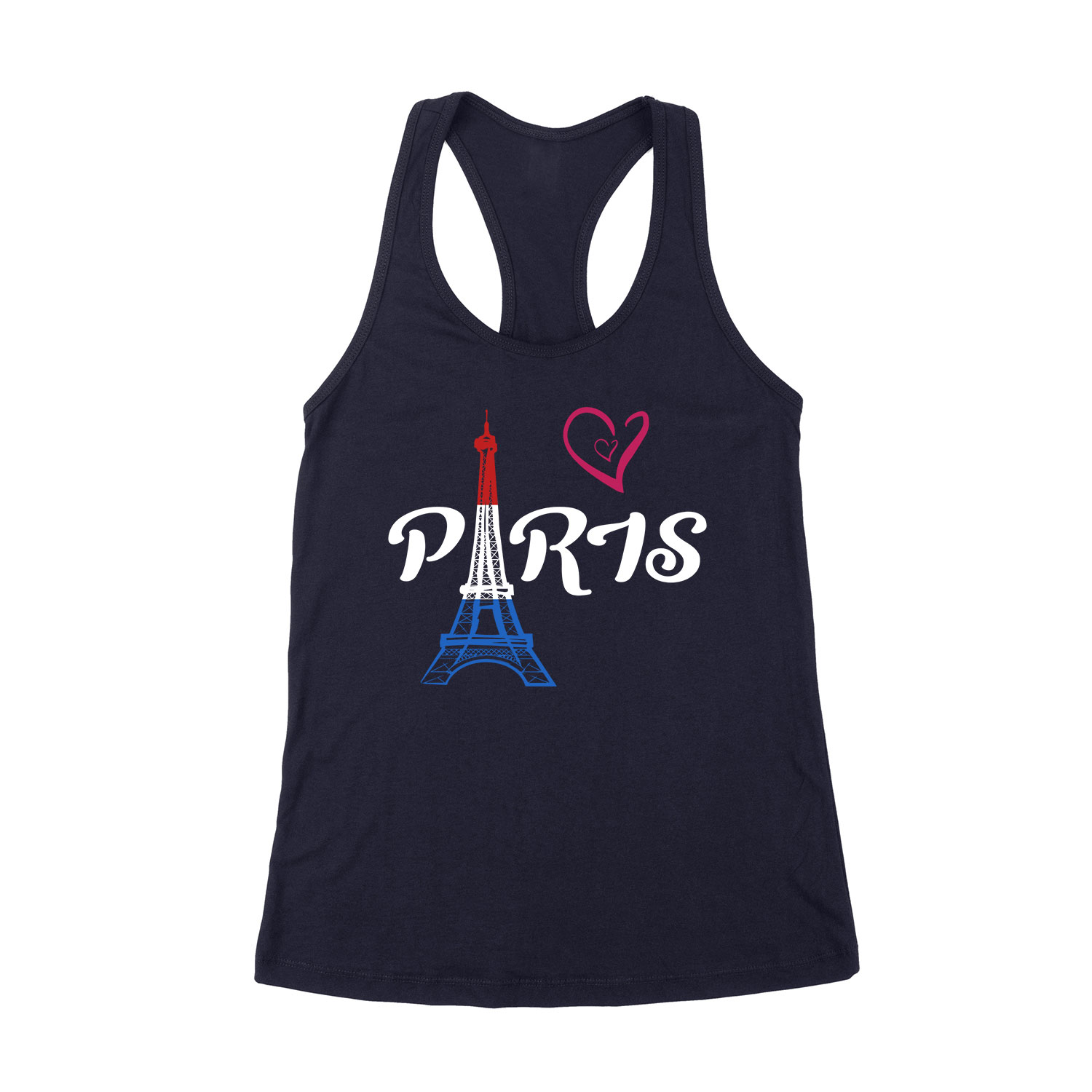 párizs paris eiffel torony francia Sötétkék Női Trikó